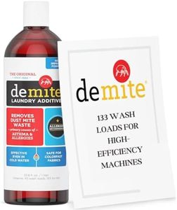 DeMite Laundry Additive - Dust Mite Waste Remover for Allergy Relief, Mites Waste Treatment for Bedding & Clothes, Gentle Formula for Use with Any Laundry Detergent Soap, Fragrance-Free, 1 Liter