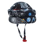 TULOO Baby Helmet for Crawling Walking Baby Head Protector Head Protection for Infant Baby No Bumps and Soft Cushion Safety Headguard I Toddler Inflatable Helmets (Black Space)