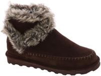 BEARPAW Women's Chloe Boot Multiple Colors and Sizes | Women's Ankle Boot | Comfortable Winter Boot, Walnut, 6