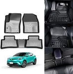 KUST 3D Floor Mats for Toyota C-HR CHR 2017 2018 2019 2020 2 Row Liner Set All Weather Durable Odorless TPE Floor Carpet Liner