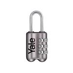 Yale - YP2/23/128/1G Standard Security Luggage Combination Padlock - Grey