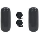 Extreme Max 3006.7306.2 BoatTector HTM Inflatable Fender Value 2-Pack - 8.5" x 20", Black