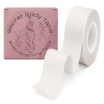 Secret Body Tape: Invisible Double Sided Fashion Tape for Clothes & Dresses - Secure, Comfortable and Discreet Boobtape Solution for Wardrobe Malfunctions