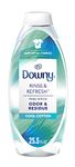 Downy RINSE & REFRESH Laundry Odor Remover and Fabric Softener, Cool Cotton, 754 ml, Safe on ALL Fabrics, Gentle on Skin, HE Compatible