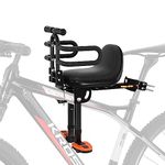 Child Bike Seat, Kids Bike Seat with Guardrail, High Seat Cushion Backrest Mountain Bike Child Bike Seat, Bicycle Child Safety Seat for Children from 1 to 5 Years Old