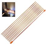 10 Rods Copper Brazing Rod 15.7", Low Temperature Welding Rod, Welding Consumables with Good Liquidity for Welding Refrigerator, Air Conditioner Copper Pipes, Copper Products… B09C3S9KRG