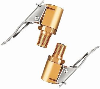 YUEMING 2 Piezas Boquillas Inflado Neumático Boquilla Inflador Abrazadera Válvula, Neumático Bomba de Automóvil Boquilla de Clip de Cabeza de Conversión Rápida para Válvula Neumático Coche,8mm