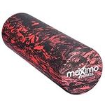 Maximo Fitness Foam Roller - 18" x 6" High Density Exercise Roller for Trigger Point Self Massage, Muscle and Back Roller for Fitness, Physical Therapy, Yoga and Pilates, Gym Equipment, Red/Black