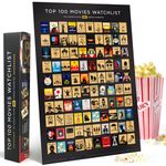 Official IMDb Top 100 Movies Scratch Off Poster | Premium Bucket List - Made in USA | 16.5x23.4 Inches | Unique Gift for Men and Women Film Lovers | Movie Night Supplies and Room Decor