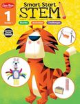 Evan-Moor Smart Start STEM Workbook, Grade 1, Science, Technology, Engineering, Math, Hands On Activities, Problem Solving, Critical Thinking, Fine Motor Skills, Sequencing, Animals, Homeschool