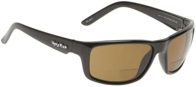 Ugly Fish Xenon Polarised Bifocal Wrap Sunglasses PN3411 (Brown, 1.5, x)