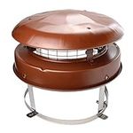 StoveMaestro Anti downdraught chimney pot cowl bird guard Terracotta colour, strap fix