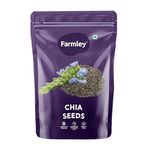 Farmley Chia Seeds 200g I Seeds for Eating | Seeds for Weight Management | Rich in Calcium, Protein & Fibre (Pack of 1)