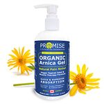 Promise Organic Arnica Gel 340ml (12oz), Instant Soothing Muscle & Joint Pain Relief, Reduces Inflammation, Arthritis, Swelling, Joint Pain, Topical, Organic Arnica Montana, Made in Canada