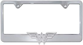 Wonder Woman 3D Chrome All Metal License Plate Frame