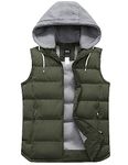 ZSHOW Women's Puffer Vest Thick Cotton Padded Winter Coat Outerwear Jacket(Army Green,2X-Large)