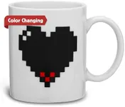 Kikkerland Pixel Heart Morphing Mug