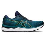 ASICS Men's Gel-Nimbus 24 Running Shoes, 10, Velvet Pine/New Leaf