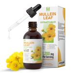 Maple Naturals Mullein Drops for Lungs, Extra Large Bottle Mullein Leaf Extract 120ml/4oz