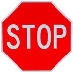 Municipal Supply and Sign Co 24 x 24 Stop Sign - Street Road Sign with 3M High Intensity Prismatic Reflective Sheeting - Genuine, Long-Lasting Signage Backed by a 10-Year Warranty