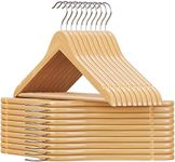 SONGMICS Wooden Hangers, Set of 20,