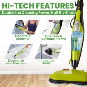 H2O HD 8-in-1 Steam Mop – Multi-Function Floor Cleaner