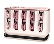 Remington PROluxe H9100 Heatable Hair Rollers OPTIheat Technology Innovative Clip Design Two Sizes (25mm 32mm) Pink/Black