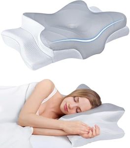 Ultra Pain Relief Cooling Pillow for Neck Support, Adjustable Cervical Pillow Cozy Sleeping, Odorless Ergonomic Contour Memory Foam Pillows, Orthopedic Bed Pillow for Side Back Stomach Sleeper