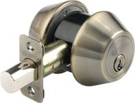 Brinks 2718-109 Double Cylinder Deadbolt Keyed on Both Sides, Antique Brass