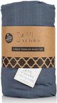 Sweet Acorn 3 Piece Toddler Bedding Sets - Organic Cotton Jersey Knit - Fits Convertible Cribs and Mattresses - 9" x 28" x 52" - Bay Blue