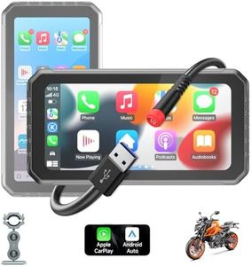 Spedal CL872 6.25" Motorcycle CarPlay ＆ Android Auto Screen, Full Body Waterproof, GPS Navigation for Motorbike, Bluetooth, Siri/G00gle Assistant
