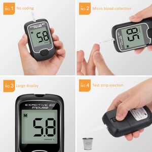 Exactive EQ Diabetes Testing Kit – Blood Glucose Monitor with Strips