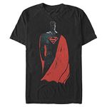 Warner Bros. Men's Dark Superman T-Shirt, Black, XXL