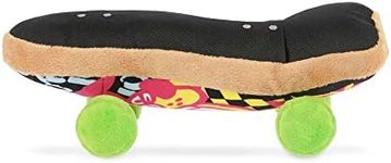 P.L.A.Y. Cute Plush Dog Toys - 1990s Classics Themed Durable Squeaker Crinkle Chew Toy, Great for Puppies & Small, Medium, Large Dogs - Machine Washable, Recycled Materials (Kickflippin K9 Skateboard)