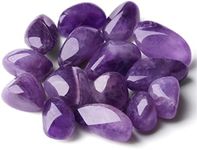 Amethyst Tumbled Polished Natural Healing Crystals Stones Bulk Rocks Stones Crystal for Energy Reiki Tumbling Cabbing Balancing Decoration Gemstones Crystal Healing Meditation Therapy Gift 100g