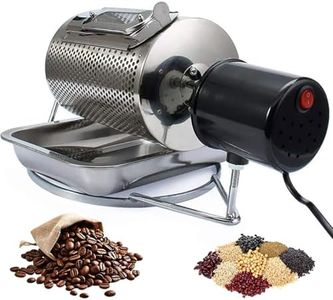 Coffee Beans Roaster 250g, Electric Drum Coffee Roaster with Visible Window & Stainless Steel Tray, Household Grain Nut Roaster for Peanut Nut Bean Roast Shop Home