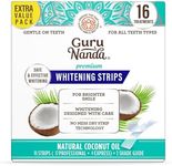 GuruNanda Teeth Whitening Strips - 16-Day Treatment with Non-Slip, Dry Strip Technology - Whitening Designed with Care for a Brighter Smile