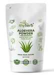 MYHERB 100% Pure Natural Organic Aloevera Powder (Aaloe Barbadensis) || 227 Gm/0.5 Lbs || Natural Skin Moisturizer || Eco Friendly || For Face, Skin,Hair Care & Food Grade -For Man And Women