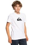 Quiksilver Boys Comp Logo Yth T-Shirt, White, 12 Years EU