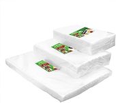 WVacFre 150 Count 15x25cm(50)20x30cm(50)28x40(50) Textured Vacuum Sealer Bags for Food,BPA Free and Heavy Duty Embossed Vacuum Seal Food Sealer Bags,Great for Sous Vide Vaccume Sealer PreCut Bag