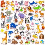 SpriteGru 59 PCS Cartoon Animals Zoo Magnets for Toddlers Kids, Perfect Preschool Learning