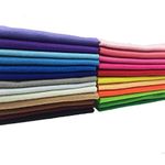 flic-flac 24pcs 1.4mm Soft Felt Fabric Sheet Assorted Color Felt Pack DIY Craft Sewing Squares Nonwoven Patchwork (30 x 30 cm)