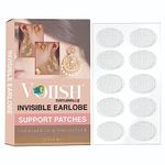 VOIISH Ear Lobe Support Patches for Heavy Earrings - Invisible Ear Care Solution for Pierced Ears, 20 Pack