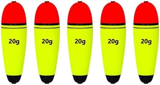 UperUper Fishing Floats Slip Bobbers, EVA Slider Bobbers for Sea Fishing, Fishing Floats Bobbers Set for Freshwater Saltwater, 5PCS Floatage 0.7oz 1.76oz 2.82oz