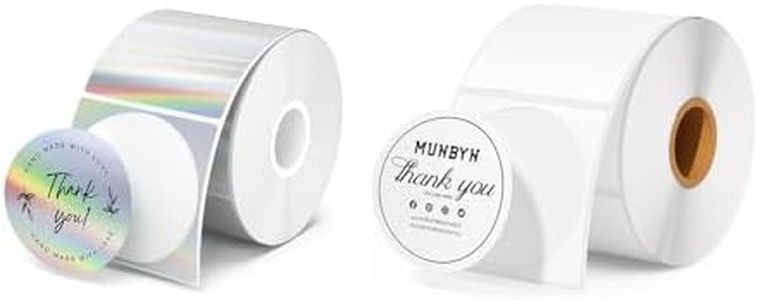 2" Circle Holographic Thermal Label Stickers+2 Inch Circle Thermal Sticker Labels