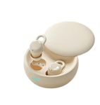 Mymelbe Invisible Sleep Headphones, Sleep Earbuds for Side Sleepers, Mini Noise Blocking Sleepbuds, Bluetooth 5.3 Wireless Earbuds for Sleeping, Working, (Ivory)