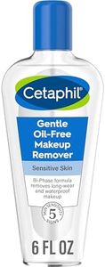 Cetaphil Gentle Waterproof Makeup Remover, Mother's Day Gifts, Oil-Free Formula Suitable for Sensitive Skin, 6.0 Fluid Ounce