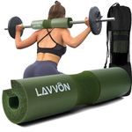 Squat Pad - Foam Barbell Pad for Squats Cushion, Lunges & Bar Padding for Hip Thrusts - Standard Olympic Weight Bar Pad - Provides Cushion to Neck and Shoulders While Training