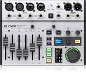 Behringer FLOW 8 8-Input Digital Mixer with Bluetooth Audio and App Control, 60 mm Channel Faders, 2 FX Processors and USB/Audio Interface