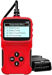 Car OBD2 Scanner Universal Wired Auto Engine Fault Code Reader CAN Diagnostic Scan Tool V309 for Check Engine Light, I/M Readiness Smog Check, HD LCD Display Screen